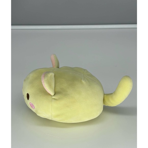 Mochi Fuwa Maru Nyan Cat Small Plush - Lemon Yellow - Picture 2 of 7